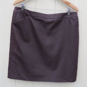 New York & Company Dark Brown Pencil Skirt